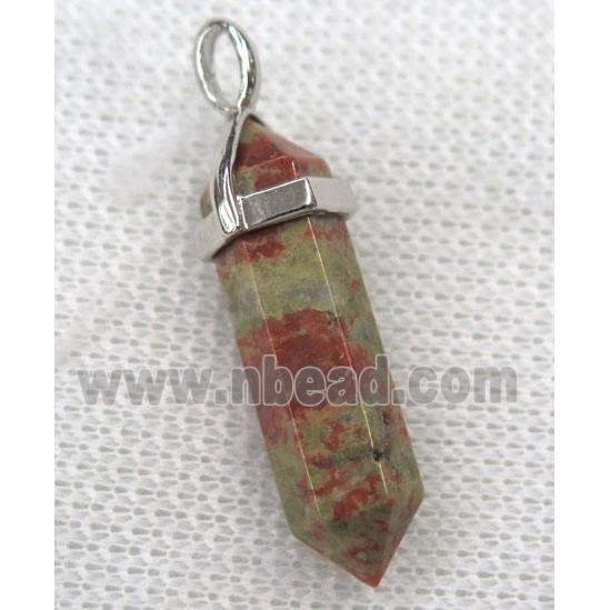 gemstone stick pendant