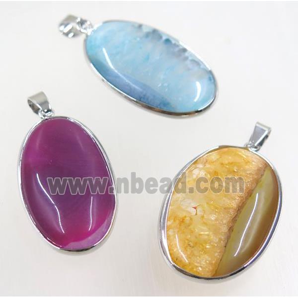 gemstone pendant, freeform