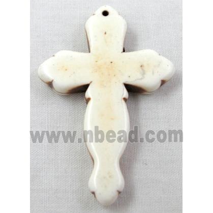 White Turquoise Cross, stabilized