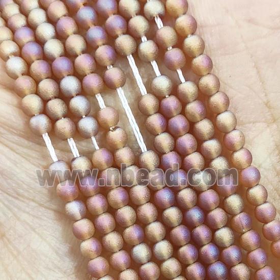 Champagne Glass Seed Beads Round Matte