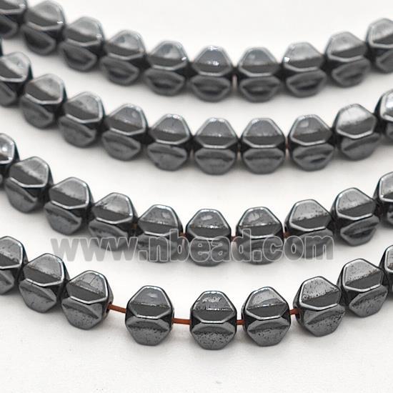 Black Hematite Carambola Beads