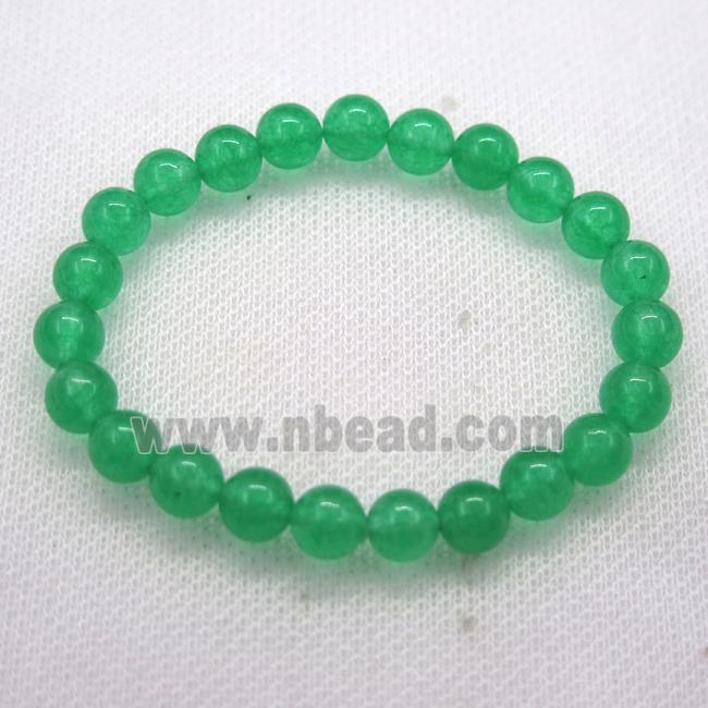 Stretch Jade bracelet, dye