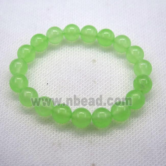 Stretch Jade bracelet, dye