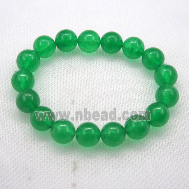 Stretch Jade bracelet, dye