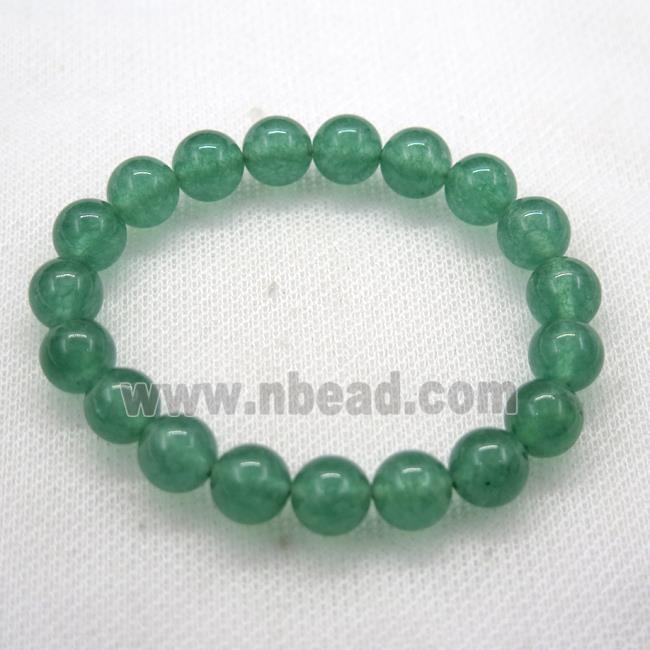 Stretch Jade bracelet, dye