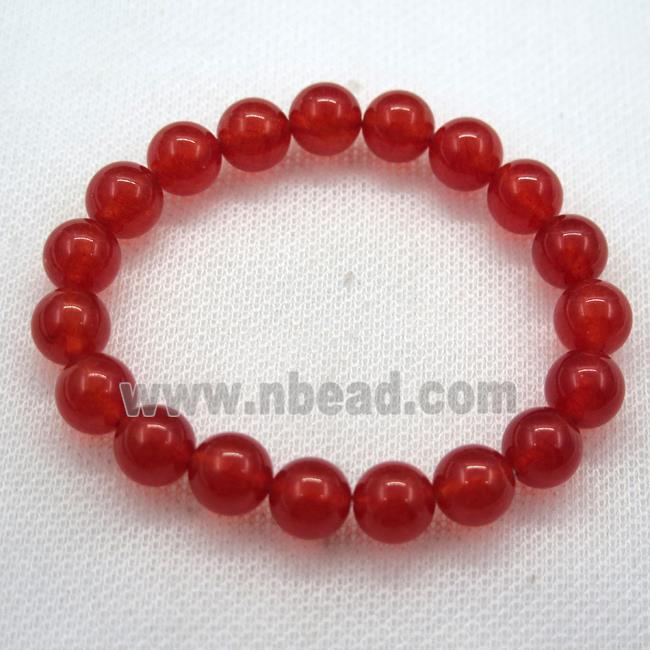 Stretch Jade bracelet, dye