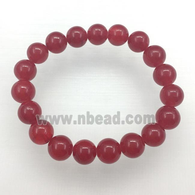 Stretch Jade bracelet, dye