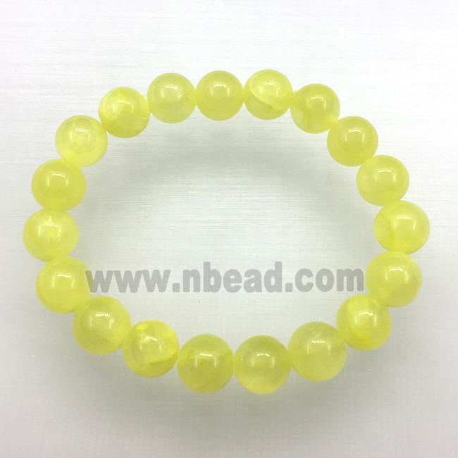 Stretch Jade bracelet, dye