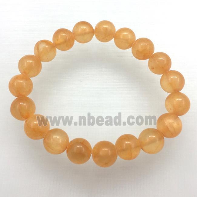 Stretch Jade bracelet, dye