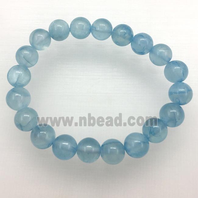 Stretch Jade bracelet, dye