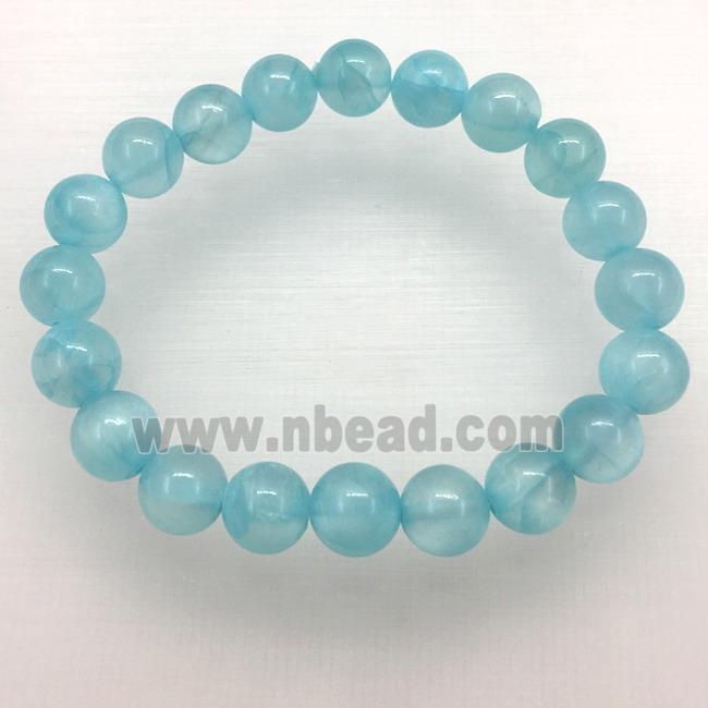 Stretch Jade bracelet, dye