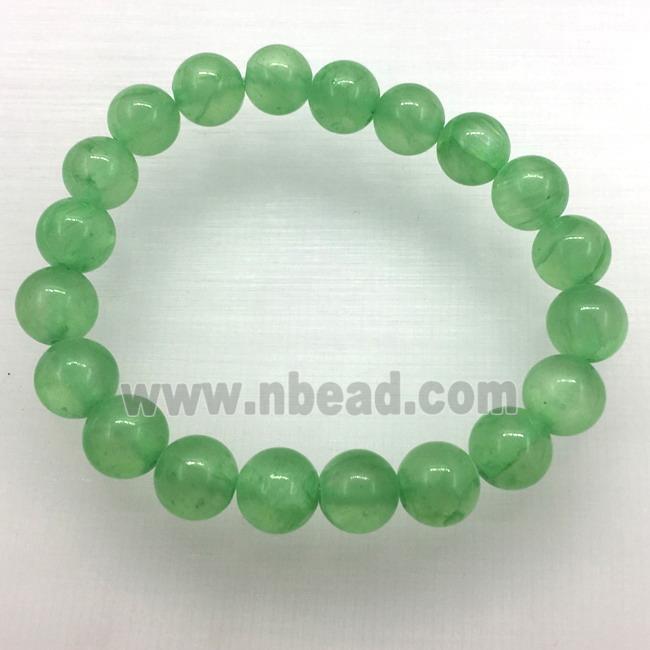 Stretch Jade bracelet, dye