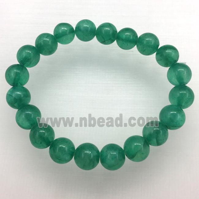 Stretch Jade bracelet, dye