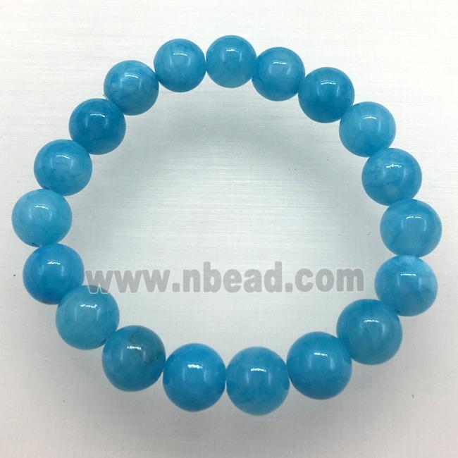 Stretch Jade bracelet, dye