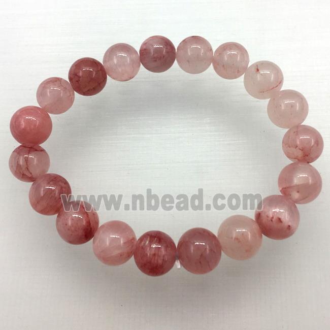 Stretch Jade bracelet, dye