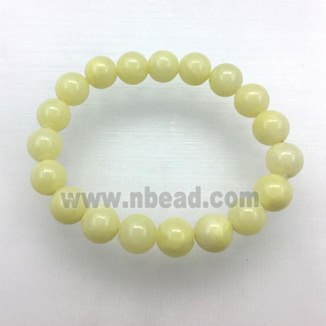 Stretch Jade bracelet, dye