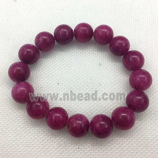 Stretch Jade bracelet, dye