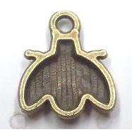 Tibetan silver honeybee charm pendant non-nickel, bronze