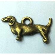 tibetan silver dog pendants non-nickel, bronze