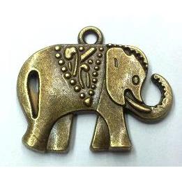 tibetan silver elephant pendants non-nickel, bronze