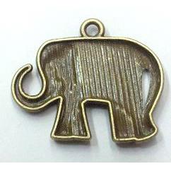 tibetan silver elephant pendants non-nickel, bronze