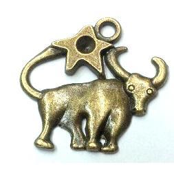 tibetan silver bull pendants non-nickel, bronze