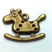 tibetan silver horse pendants non-nickel, bronze