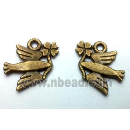 tibetan silver bird pendants non-nickel, bronze