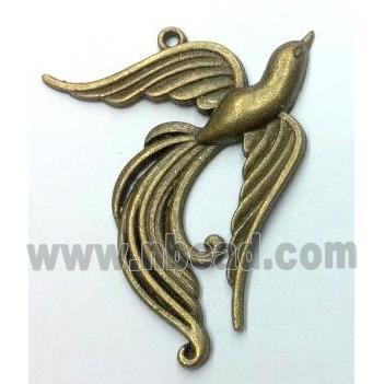 tibetan silver phoenix pendants non-nickel, bronze