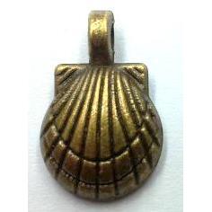 tibetan silver shell pendant non-nickel, bronze