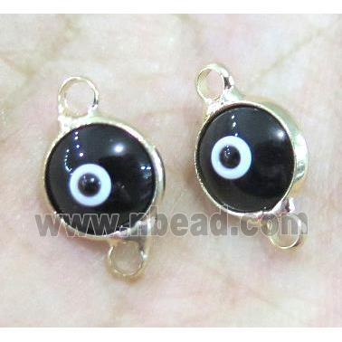 lampwork connector, eye, gold plated