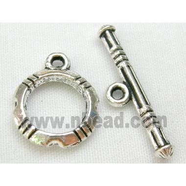 Tibetan Silver toggle clasps Non-Nickel