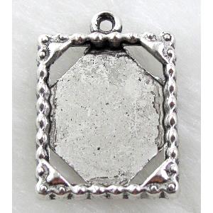 Tibetan Silver Photo Frame Charms Non-Nickel
