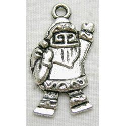 Tibetan Silver Santa Claus pendants Non-Nickel