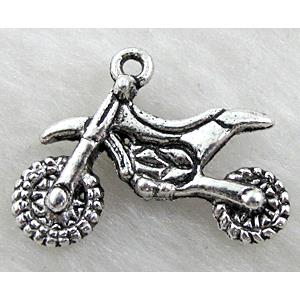 motorbike charms, Tibetan Silver pendant non-nickel