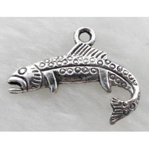 Shark, Tibetan Silver Pendant Non-Nickel