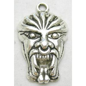 Tibetan Silver Face pendants Non-Nickel