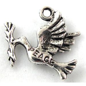 Tibetan Silver peace bird non-nickel