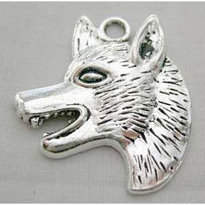 Tibetan Silver WolfHead pendants
