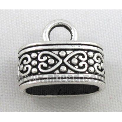 tibetan silver pendant bead, non-nickel