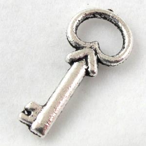 Key charm, Tibetan Silver pendant non-nickel