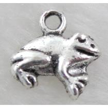 happy frog, Tibetan Silver pendant Non-Nickel