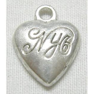 Tibetan Silver Heart Pendant Non-Nickel