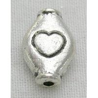 Love Spacer, Tibetan Silver Non-Nickel