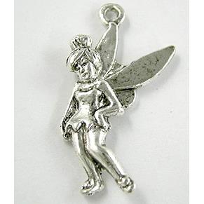 Tinkerbell pendant, Tibetan Silver Charm Non-Nickel