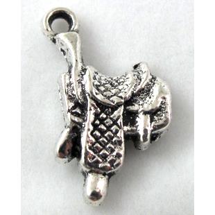 saddle charm, Tibetan Silver pendant non-nickel