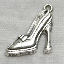Tibetan Silver Shoes Pendant Non-Nickel
