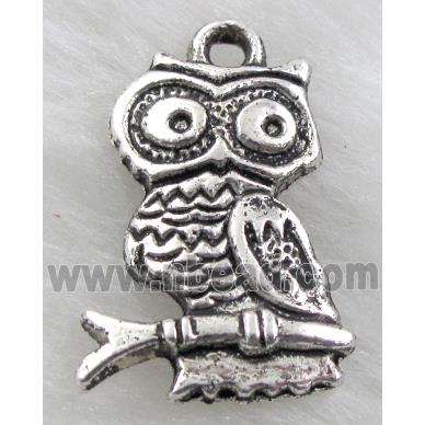 Tibetan Silver Owl Charms Non-Nickel