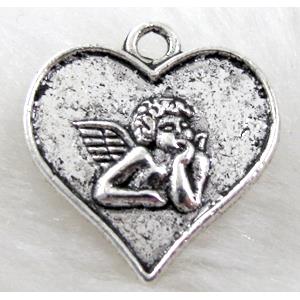 angel heart, Tibetan Silver pendant non-nickel