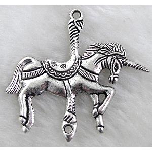 Unicorn charm, Tibetan Silver pendant Non-Nickel